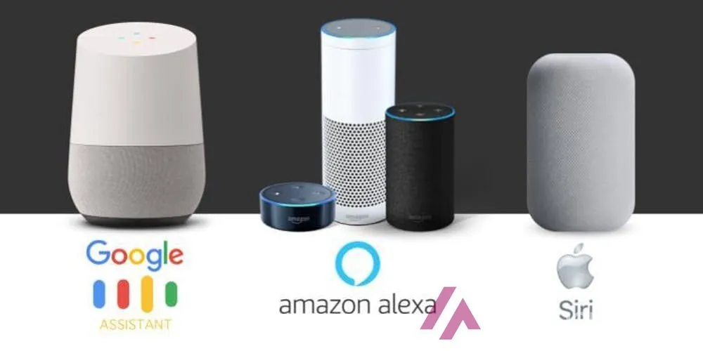 Altavoces con Google Assistant, Amazon Alexa y Siri, tres ejemplos cotidianos de inteligencia artificial débil